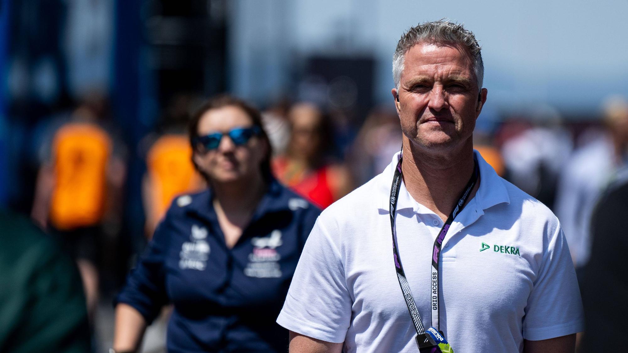 Ralf Schumacher auf dem Hungaroring in Budapest beim Großen Preis von Ungarn als TV-Experte.
