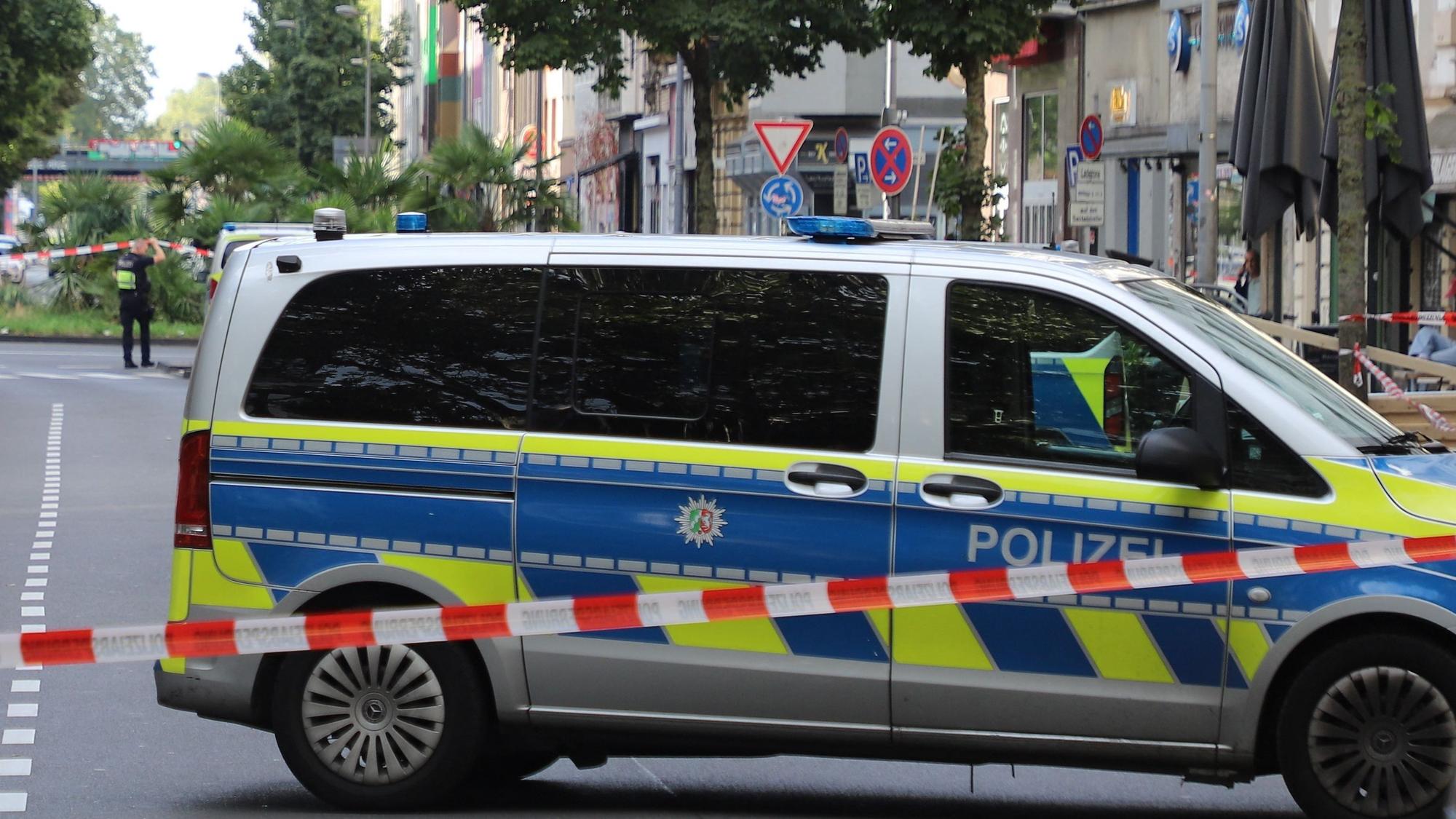 Streifenwagen in Köln.
