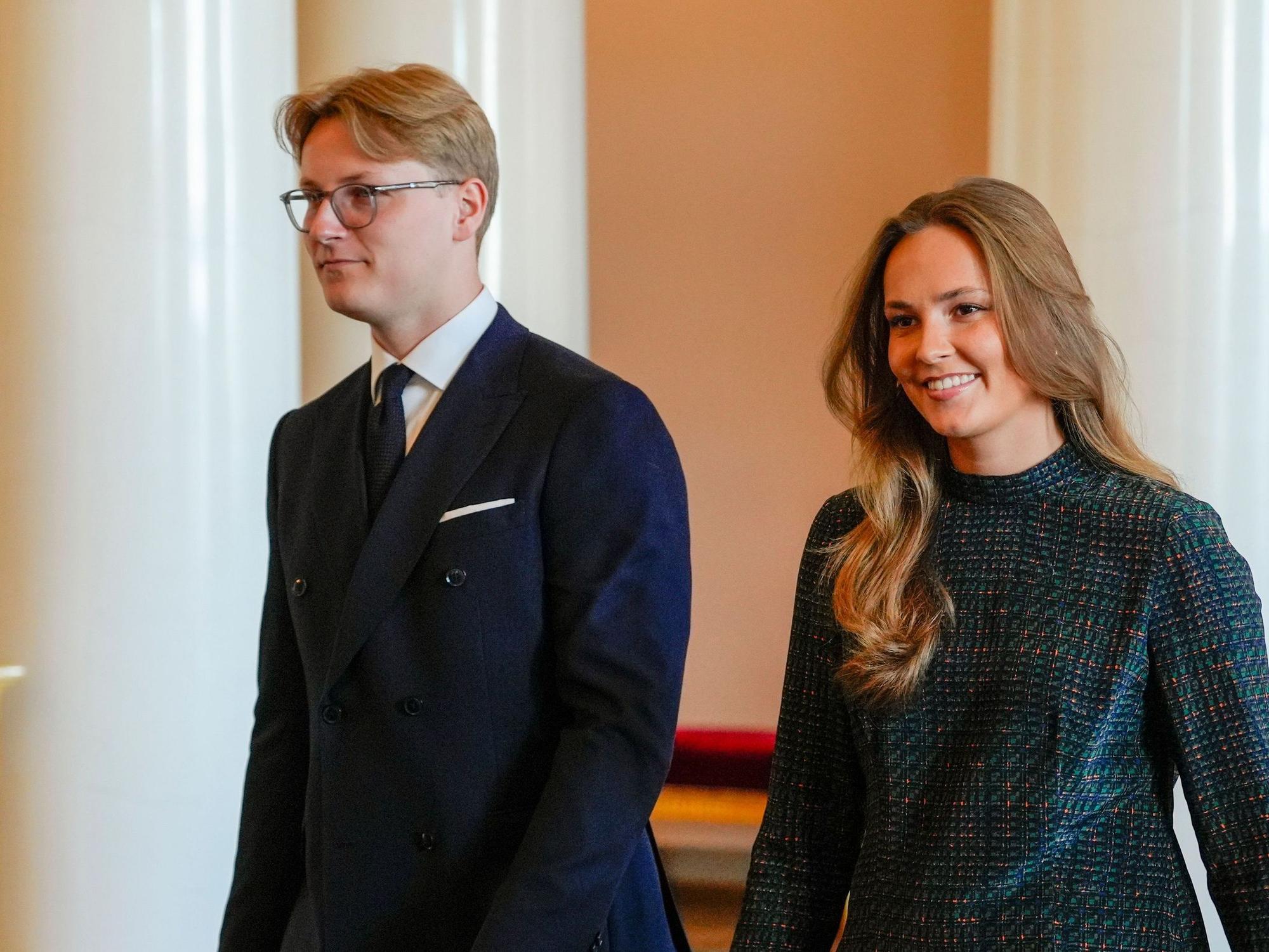 Prinz Sverre Magnus und Norwegens Prinzessin Ingrid Alexandra kommen zu einem Empfang für die norwegischen Athleten der Paralympics in Mailand und Cortina 2026.