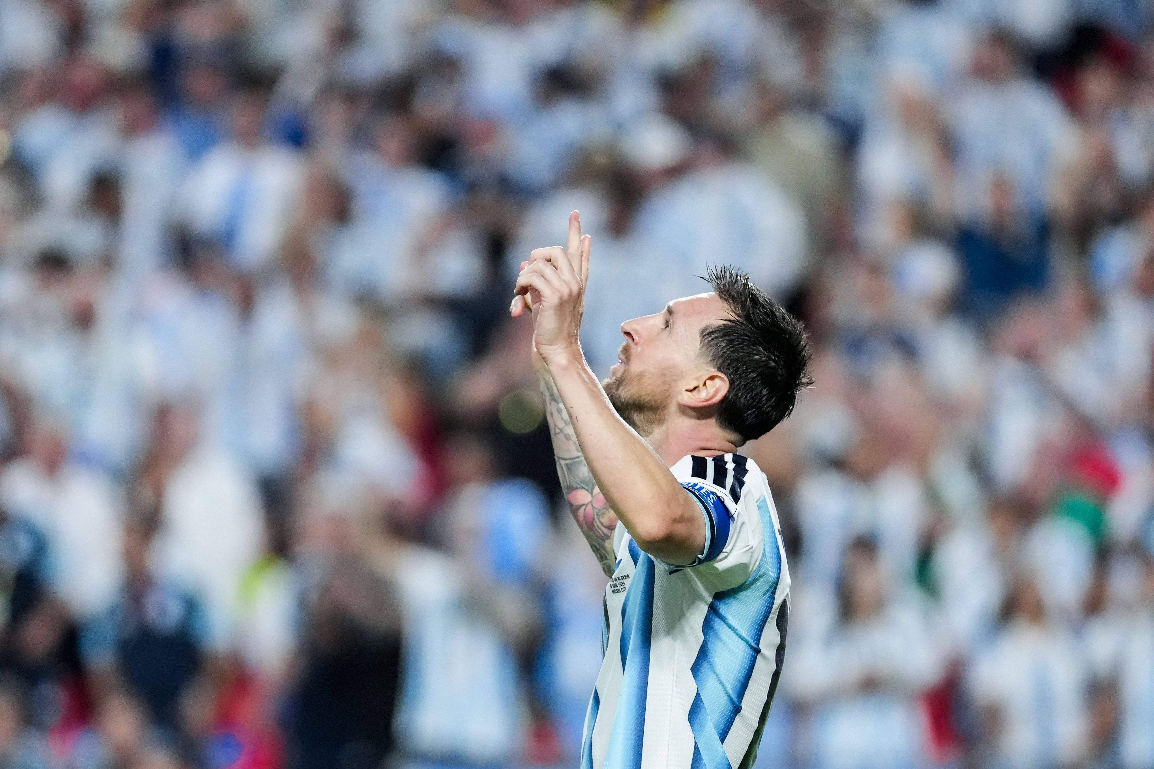 Torjubel von Lionel Messi.
