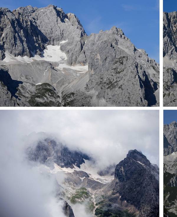 Zugspitze und Höllentalferner Gletscher