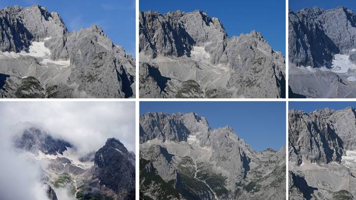 Zugspitze und Höllentalferner Gletscher