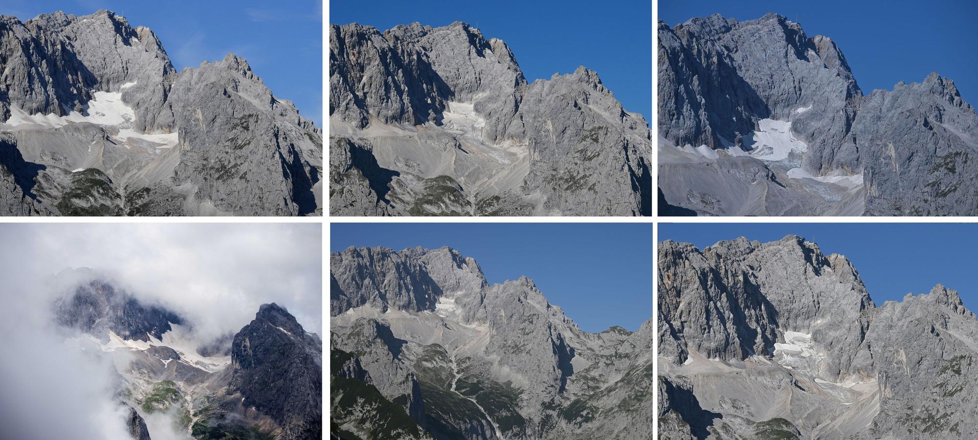 Zugspitze und Höllentalferner Gletscher