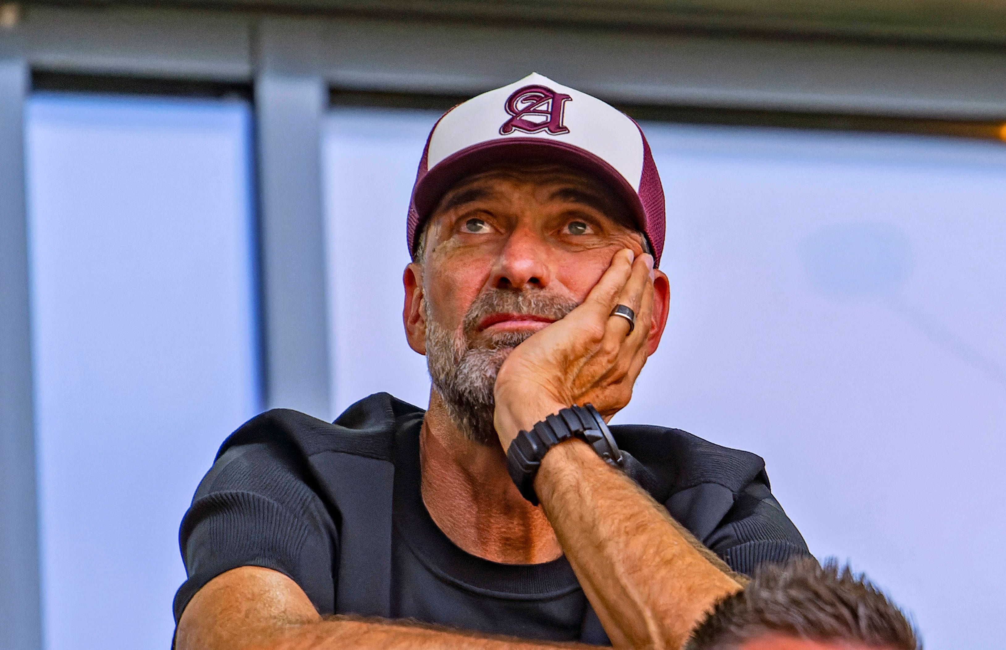 Jürgen Klopp auf der Tribüne.