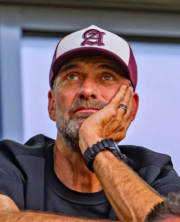 Jürgen Klopp auf der Tribüne.