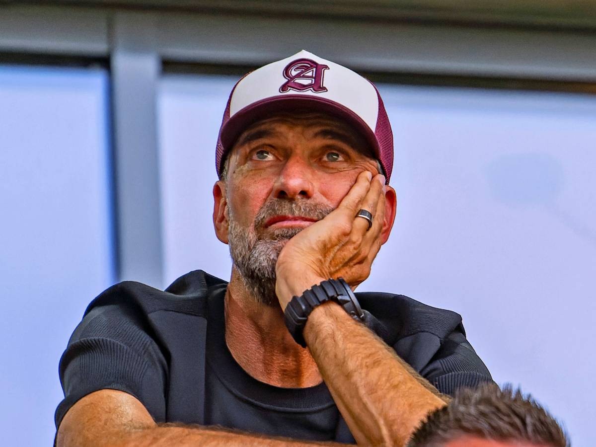 Jürgen Klopp auf der Tribüne.