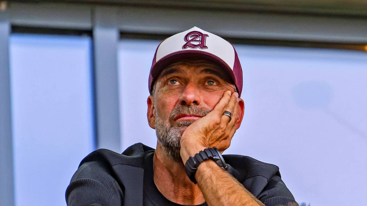 Jürgen Klopp auf der Tribüne.