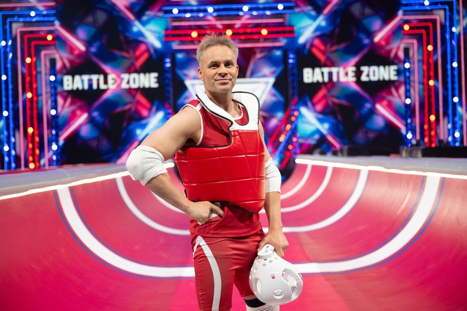 Sebastian (47) war schon in den 90er-Jahren Fan der Originalshow „American Gladiators“. Für ihn wird mit der Teilnahme am Revival ein Traum wahr - aber er muss verletzungsbedingt aufgeben. (Bild: RTL/Pervin Inan-Serttas)