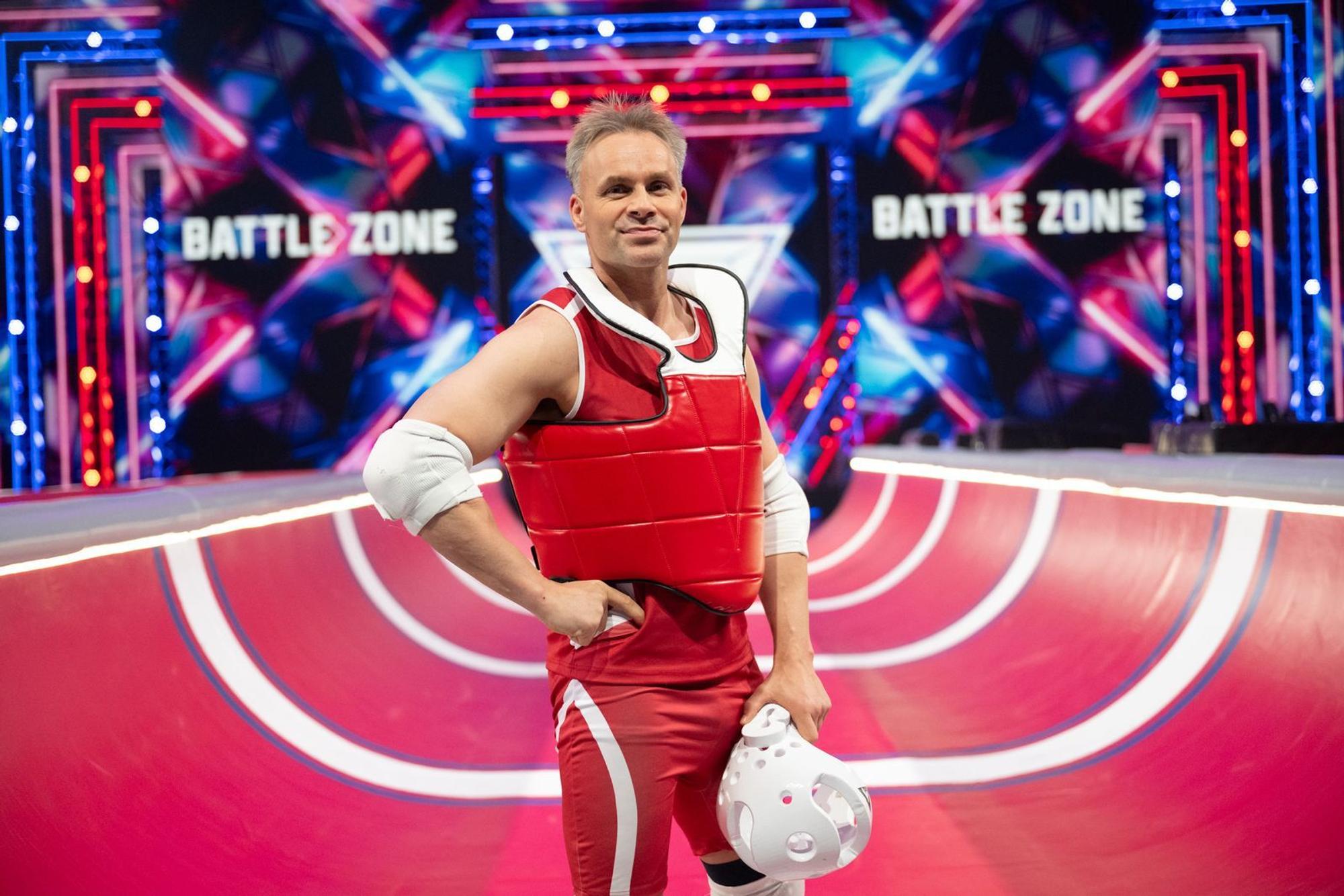 Sebastian (47) war schon in den 90er-Jahren Fan der Originalshow „American Gladiators“. Für ihn wird mit der Teilnahme am Revival ein Traum wahr - aber er muss verletzungsbedingt aufgeben. (Bild: RTL/Pervin Inan-Serttas)