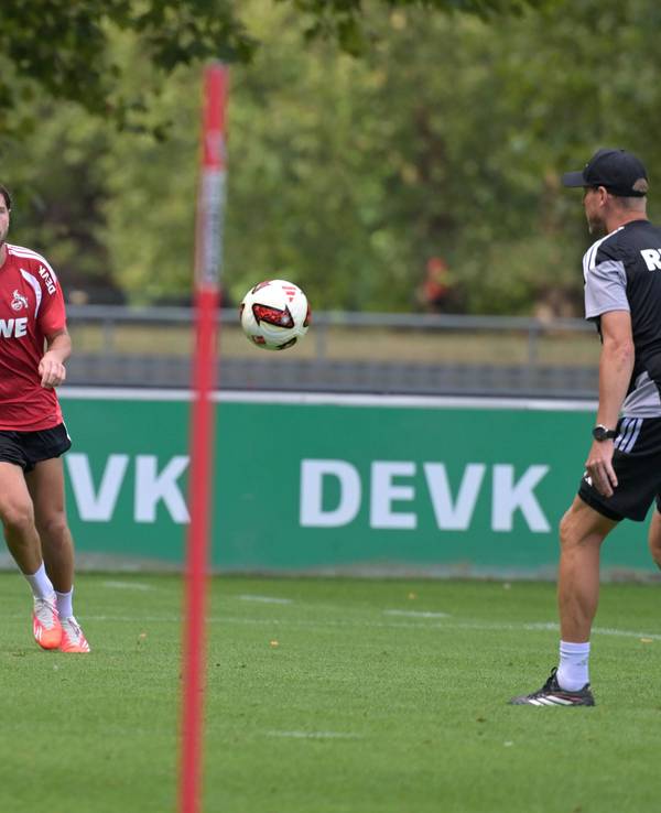 Imad Rondic beim Individualtraining mit Kevin McKenna.