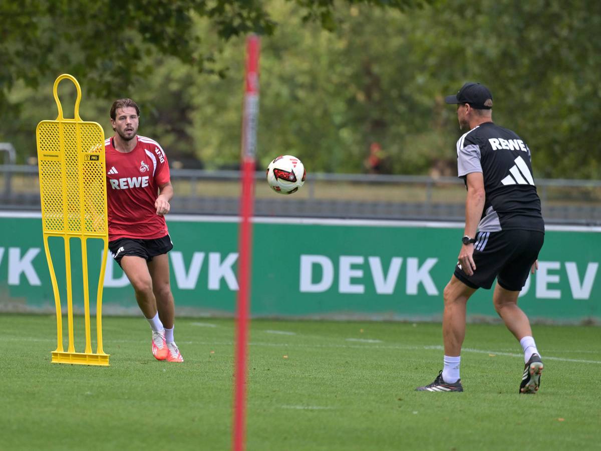 Imad Rondic beim Individualtraining mit Kevin McKenna.