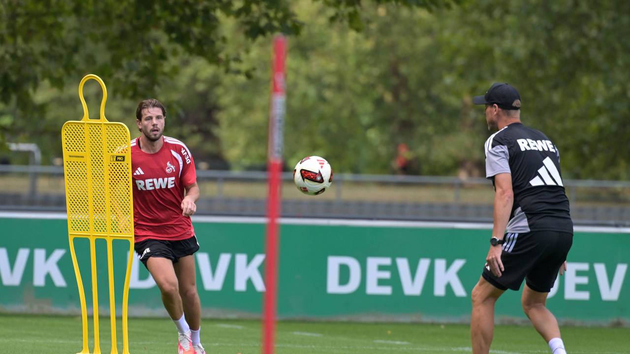 Imad Rondic beim Individualtraining mit Kevin McKenna.