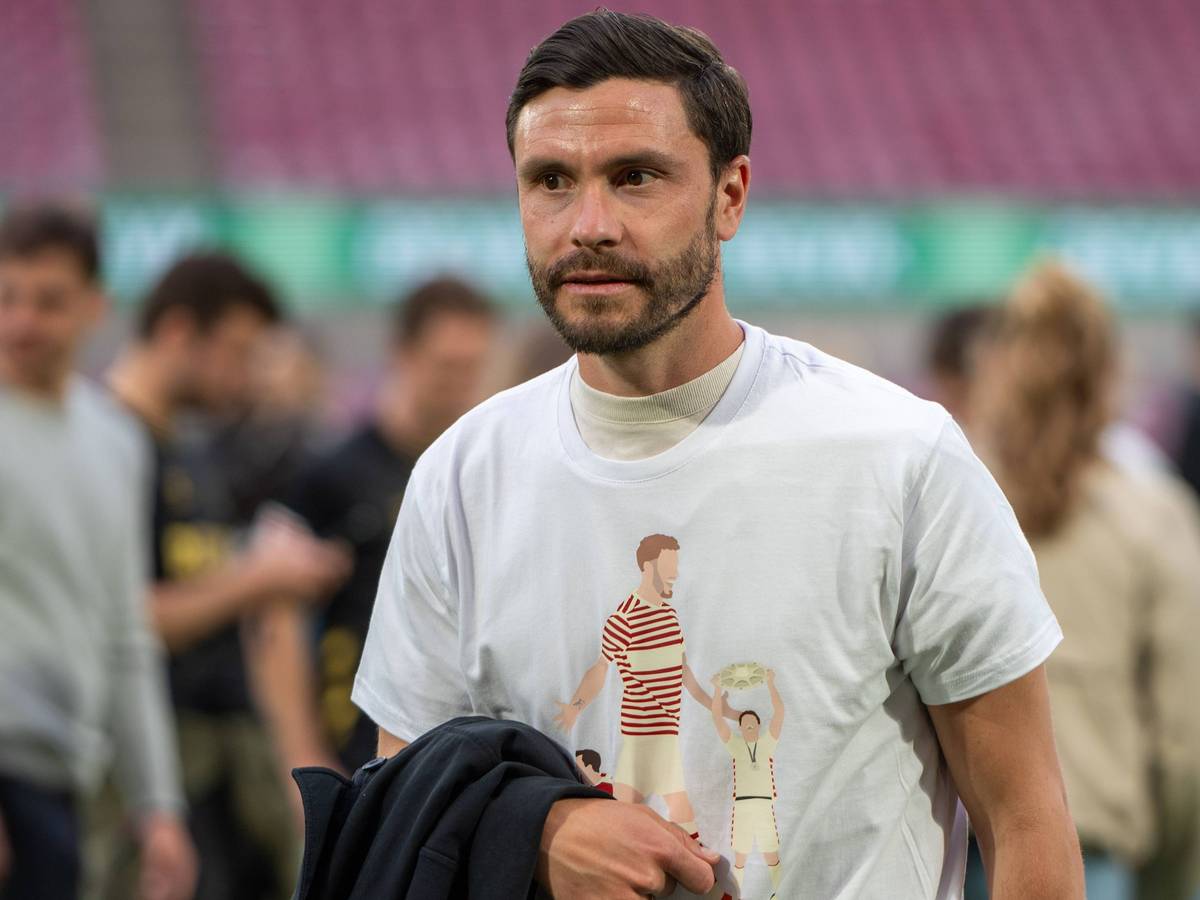 Nach einem Spiel des 1. FC Köln im Stadion-Innenraum: Jonas Hector.