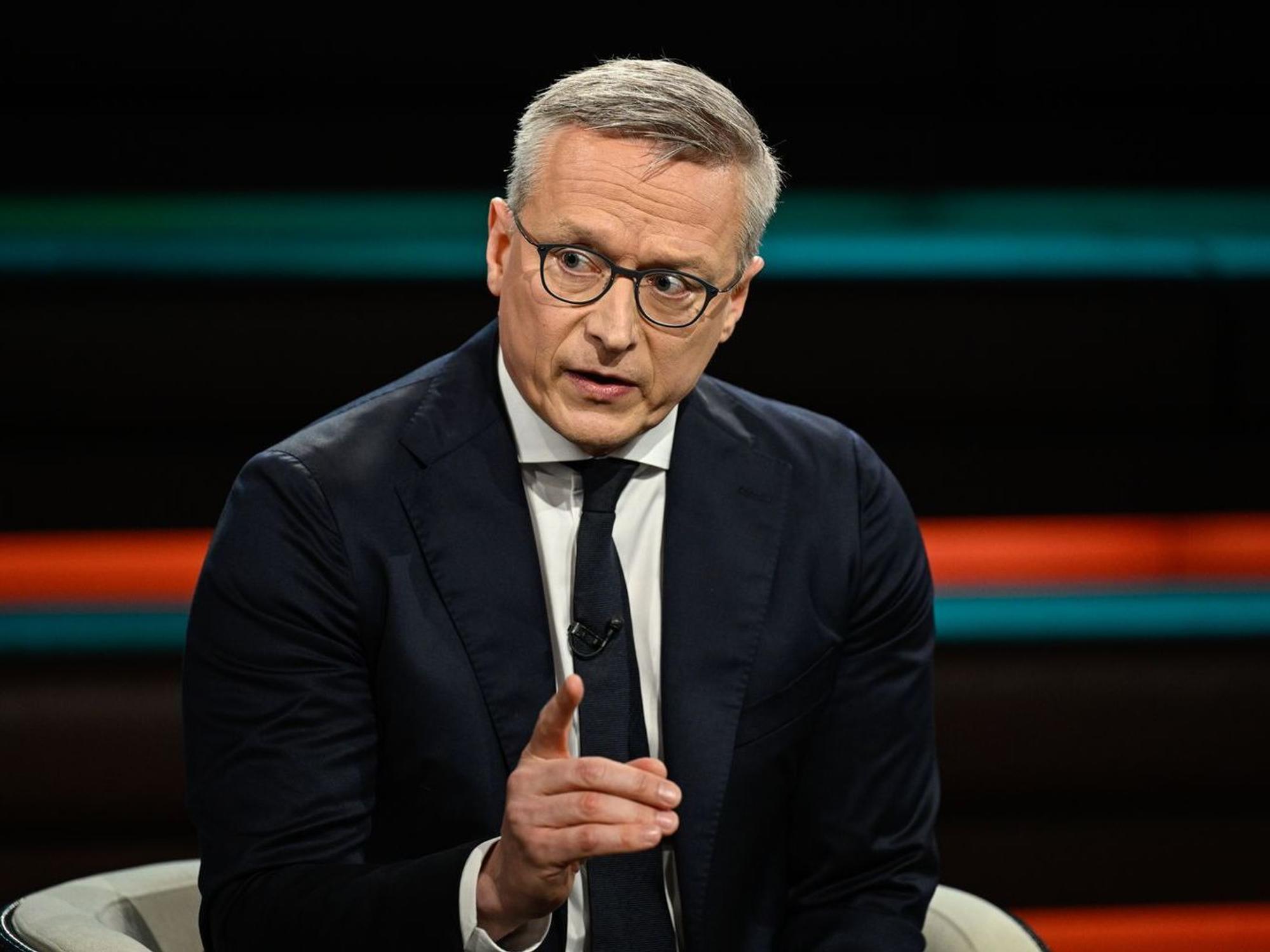 Karsten Wildberger (CDU) äußerte sich bei „Markus Lanz“ zum versuchten Drohnenanschlag in Leipzig. (Bild: ZDF / Markus Hertrich)
