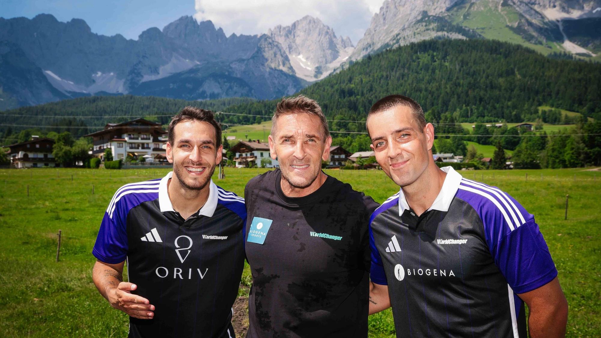 Going am Wilden Kaiser Mark Keller und seine Söhne Joshua & Aaron