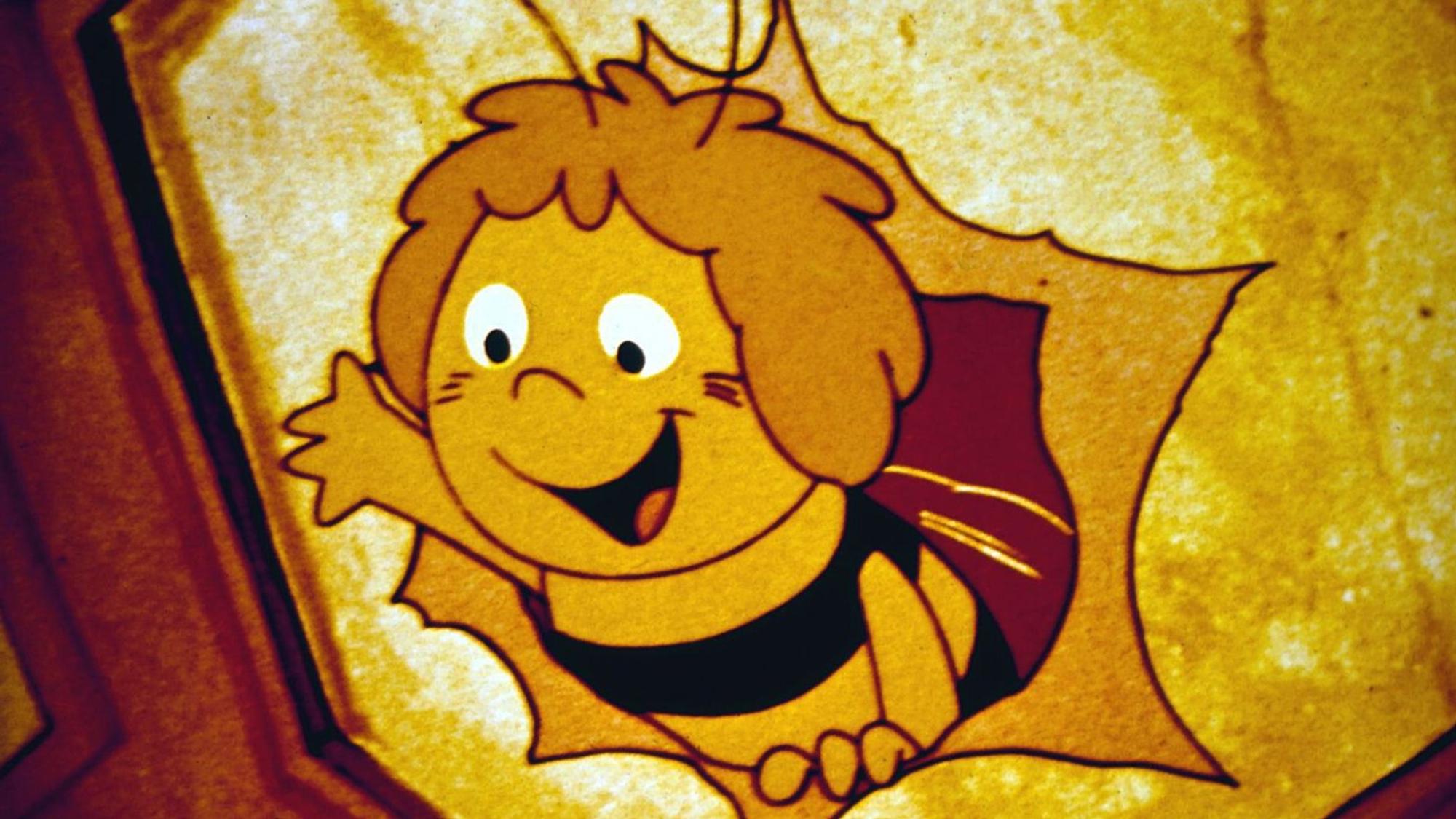 Eine ganz besonders freche, neugierige Biene ist ausgeschlüpft: die Biene Maja (Aufnahme aus 1976).