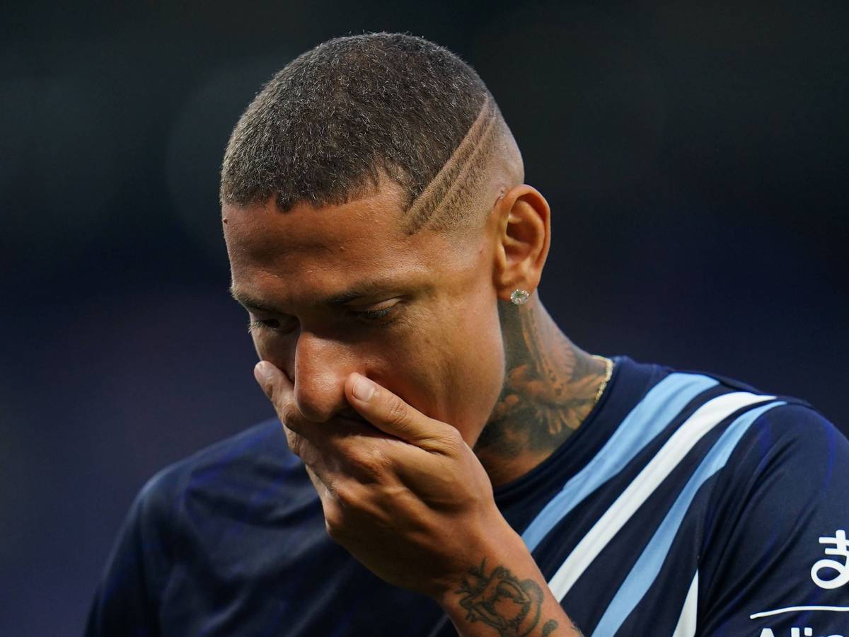 Richarlison mit enttäuschtem Gesichtsausdruck.