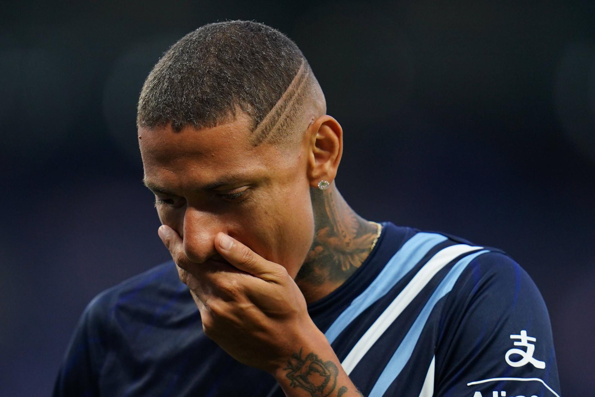 Richarlison mit enttäuschtem Gesichtsausdruck.
