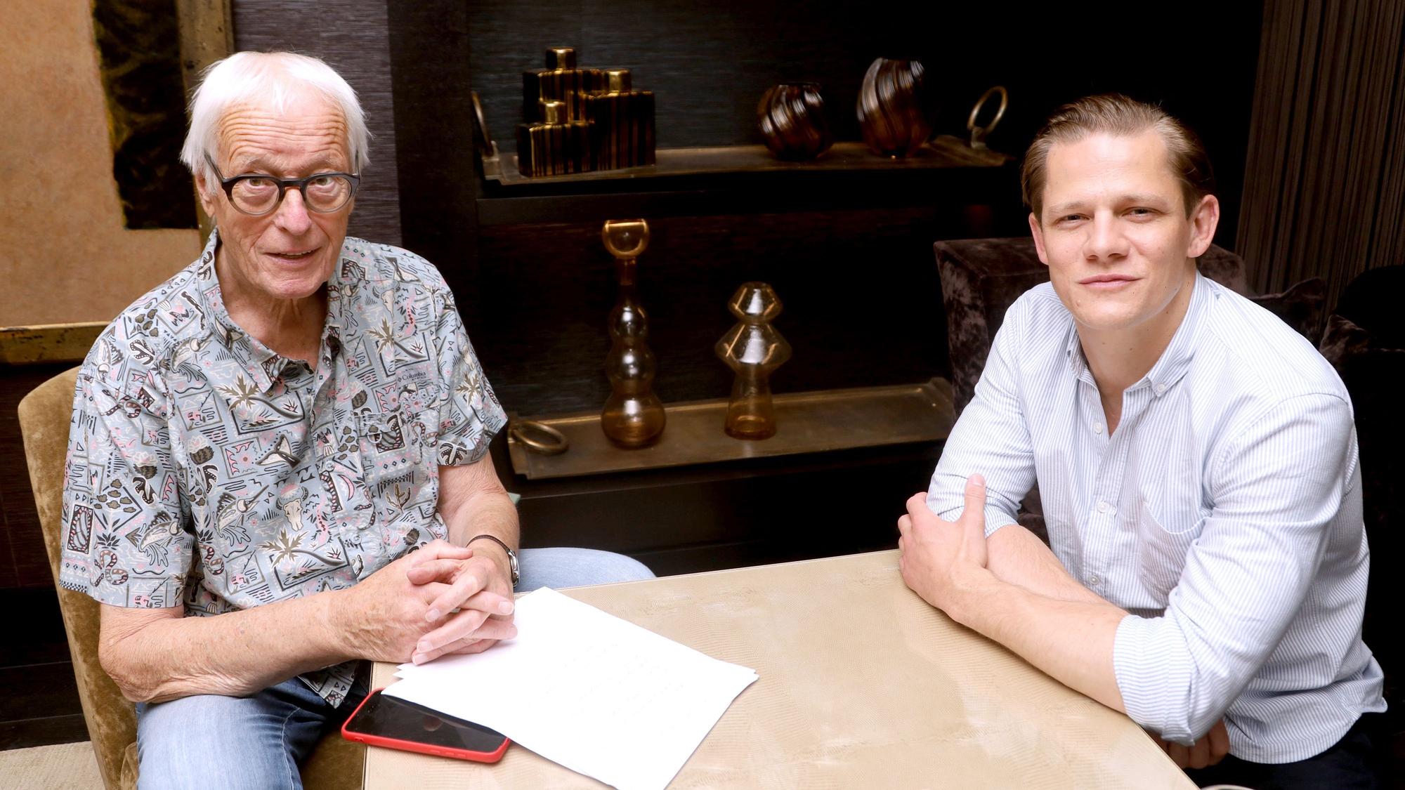 Horst Stellmacher von EXPRESS mit Max von der Groeben am 14. Juli 2026 in Köln