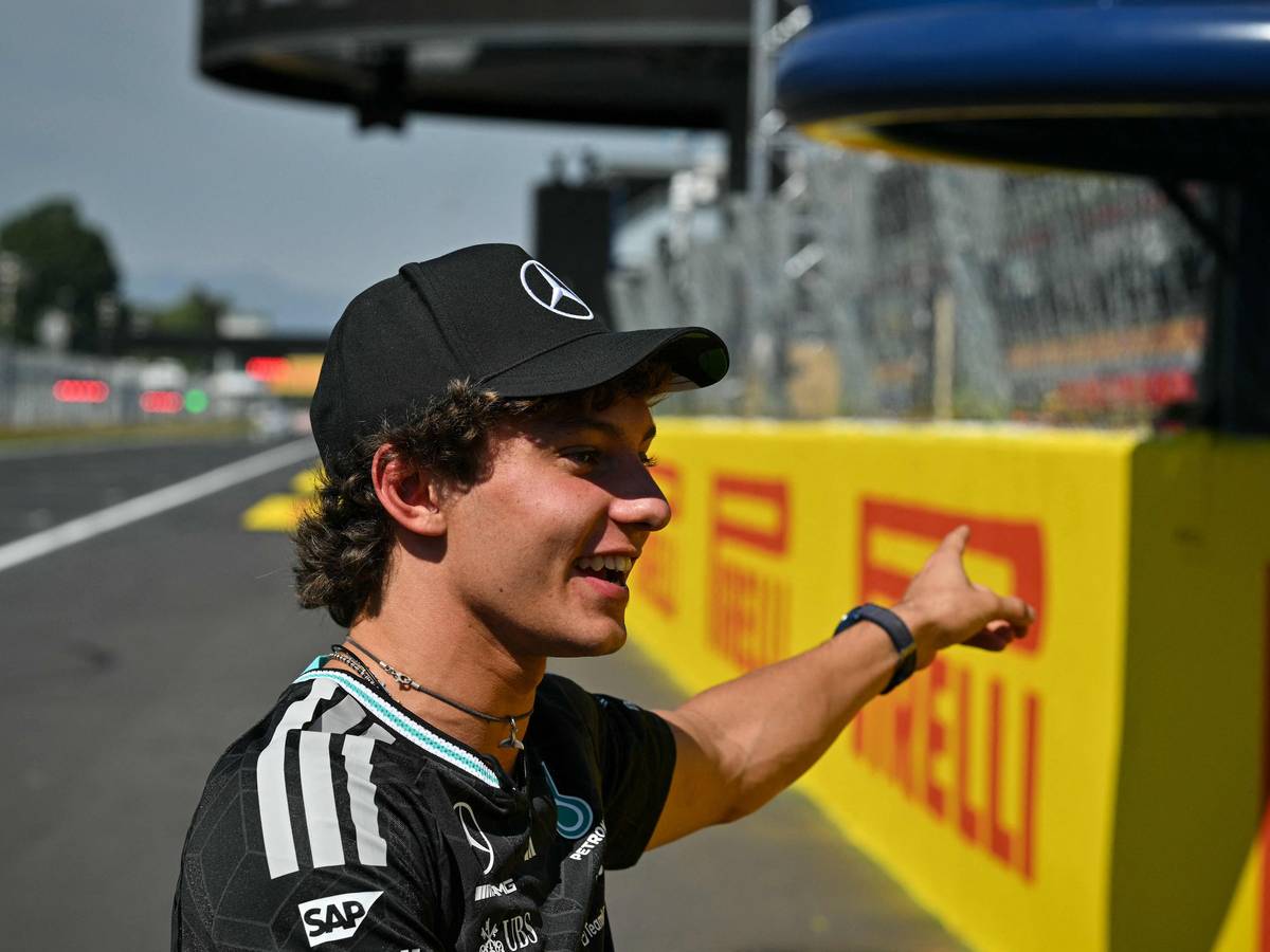 Bei der Formel 1 an der Strecke: Kimi Antonelli.