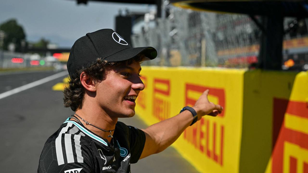 Bei der Formel 1 an der Strecke: Kimi Antonelli.