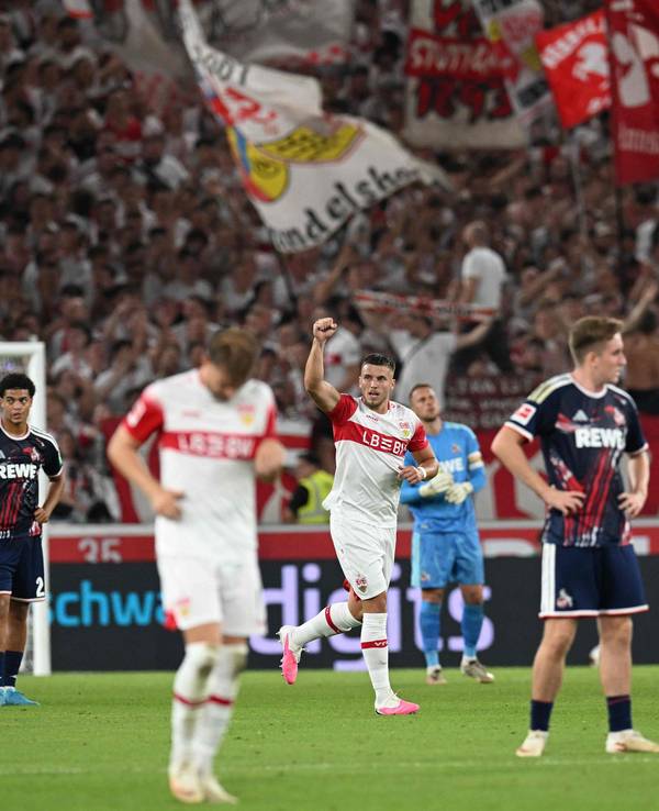 Torjubel beim VfB Stuttgart.