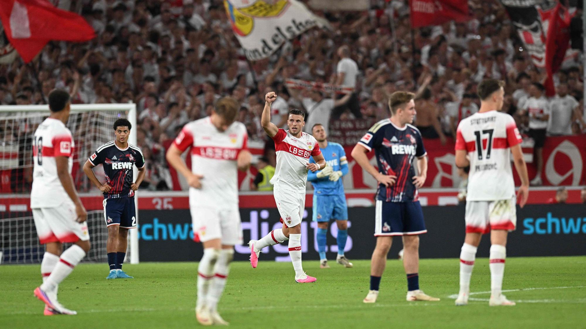 Torjubel beim VfB Stuttgart.