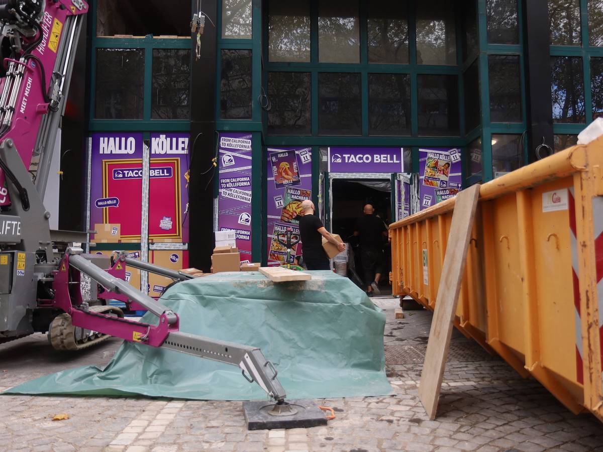 Die neue Taco-Bell-Filiale in Köln befindet sich noch im Umbau.