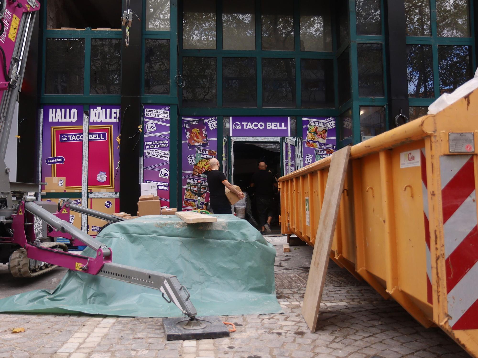 Die neue Taco-Bell-Filiale in Köln befindet sich noch im Umbau.