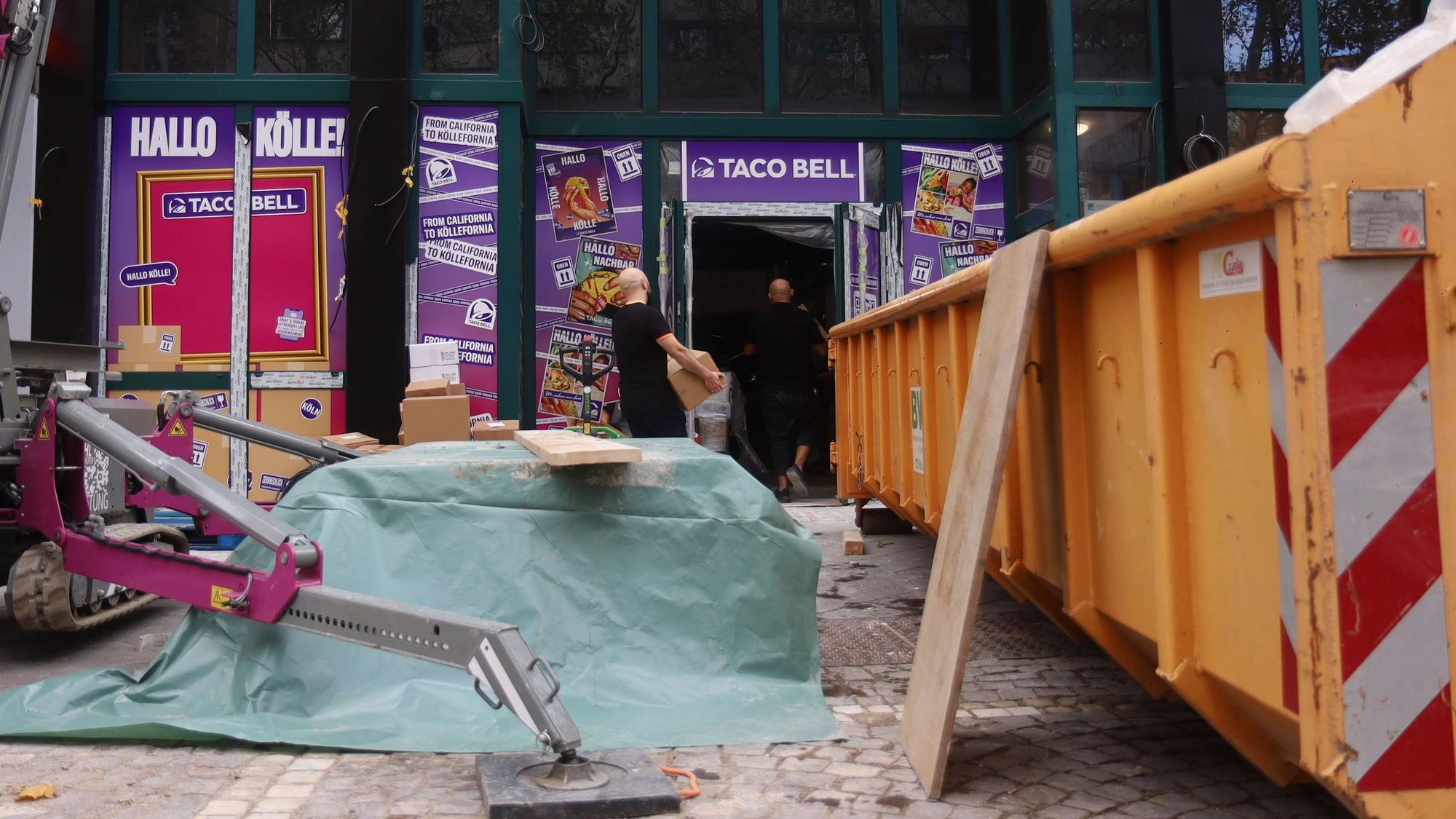 Die neue Taco-Bell-Filiale in Köln eröffnet in Kürze auf dem Hohenzollernring.