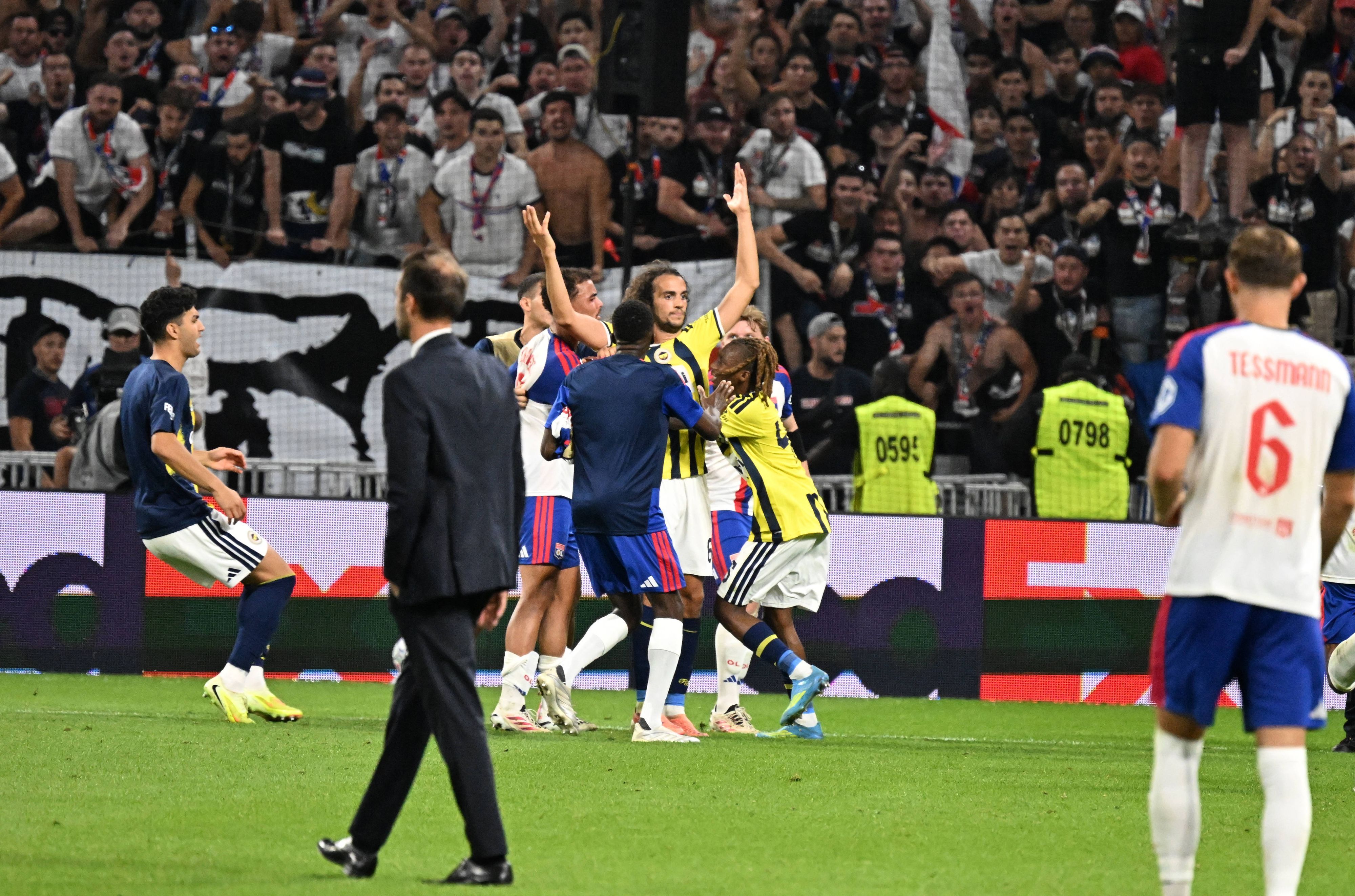 Hitzige Szenen in der Qualifikation zur Champions League.