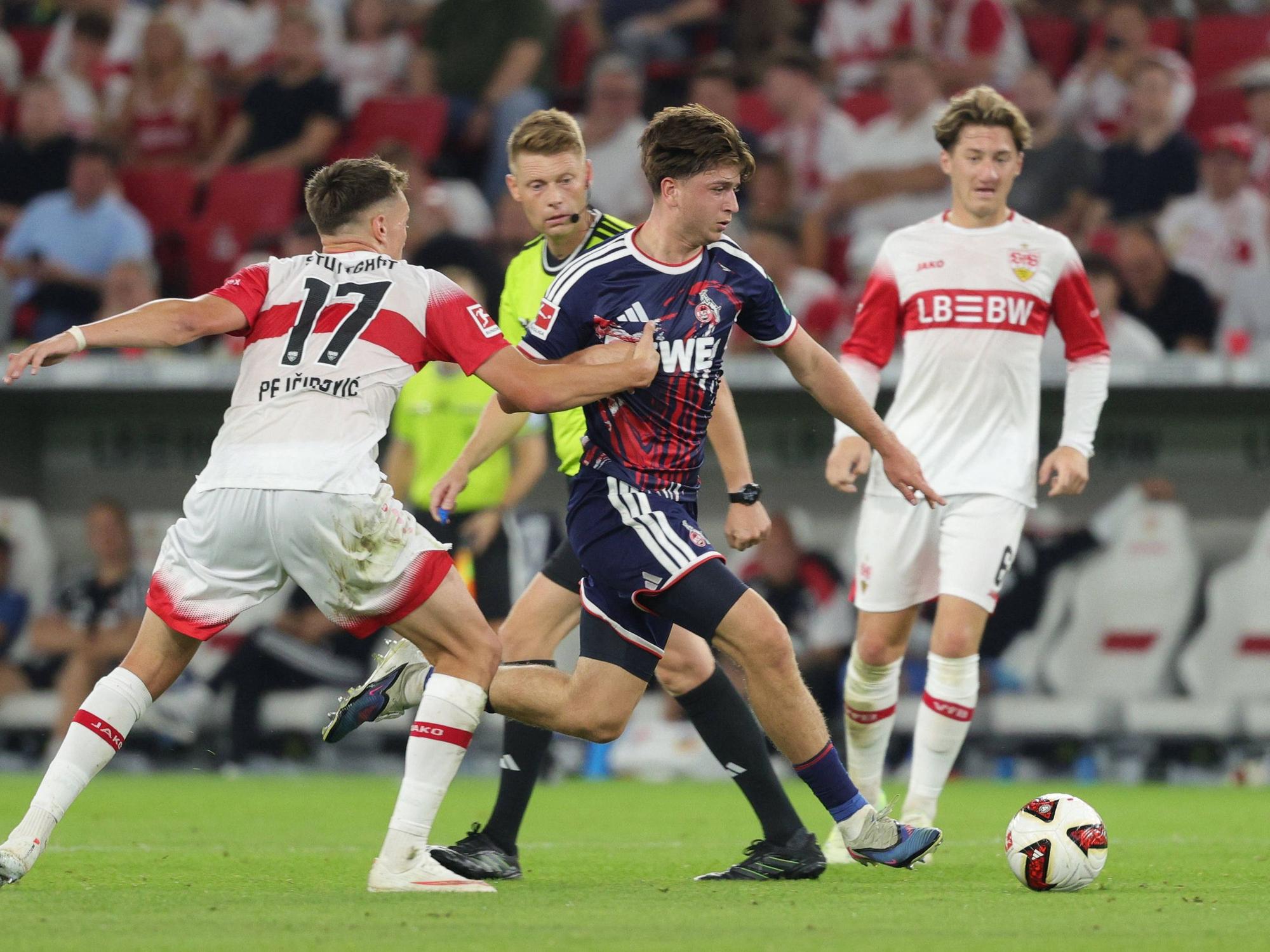 Mikey Moore im Spiel gegen Stuttgart.