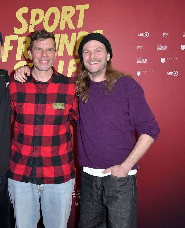 Florian Weber, Rüdiger Linhof und Peter Brugger von den Sportfreunden Stiller.