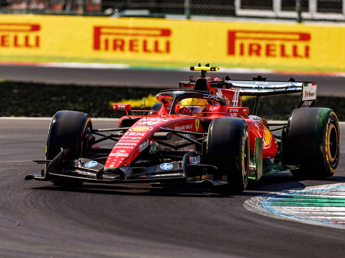 RECORD DATE NOT STATED 4th September 2026 Autodromo Nazionale Monza, Monza, Italy Formula 1 Italian Grand Prix 2026 Free Practice Day Number 44 driver Lewis Hamilton of Scuderia Ferrari HP and Great Britain during First Practice at the Italian Formula 1 Grand Prix 2026 StephenxBlackberry
