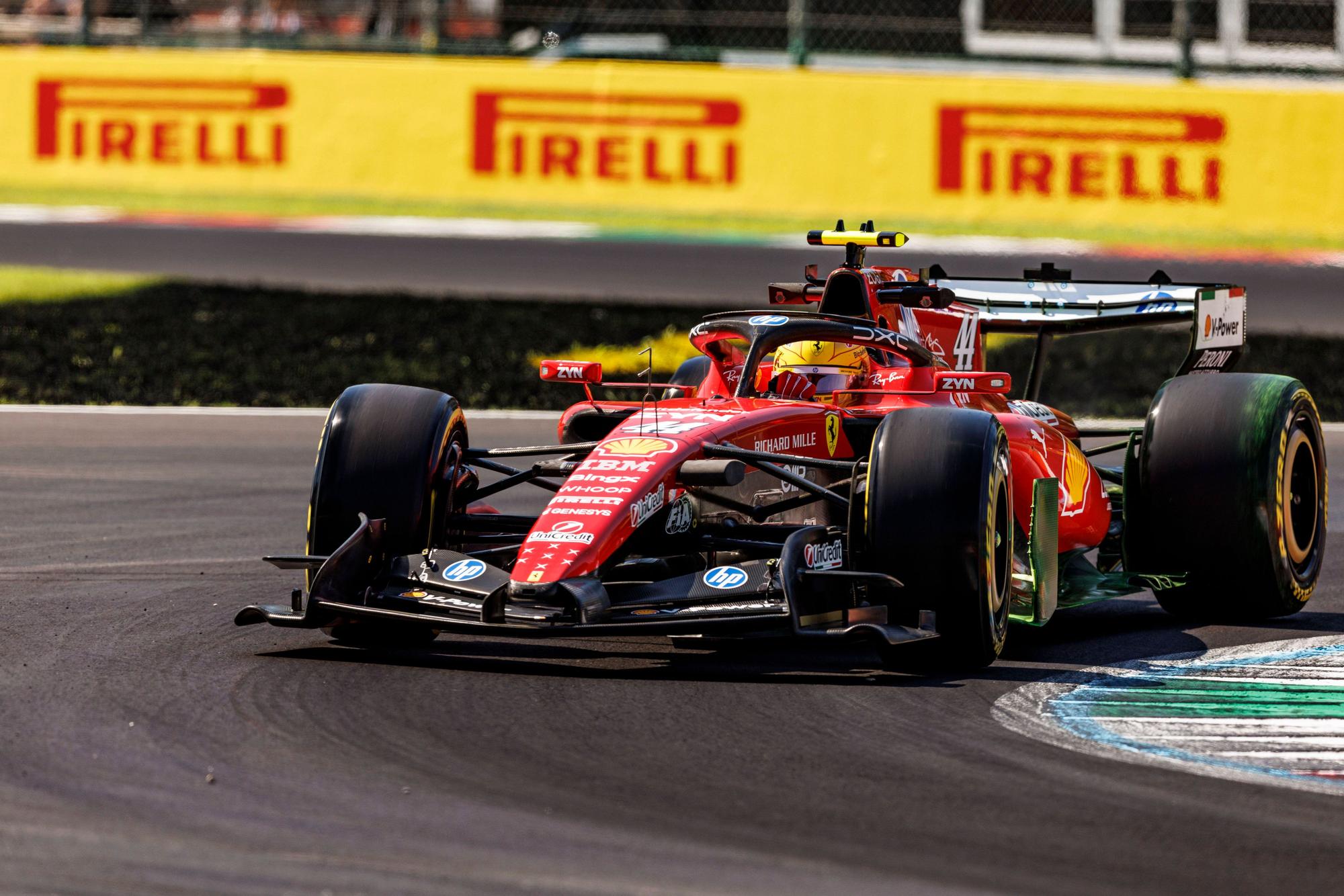 RECORD DATE NOT STATED 4th September 2026 Autodromo Nazionale Monza, Monza, Italy Formula 1 Italian Grand Prix 2026 Free Practice Day Number 44 driver Lewis Hamilton of Scuderia Ferrari HP and Great Britain during First Practice at the Italian Formula 1 Grand Prix 2026 StephenxBlackberry