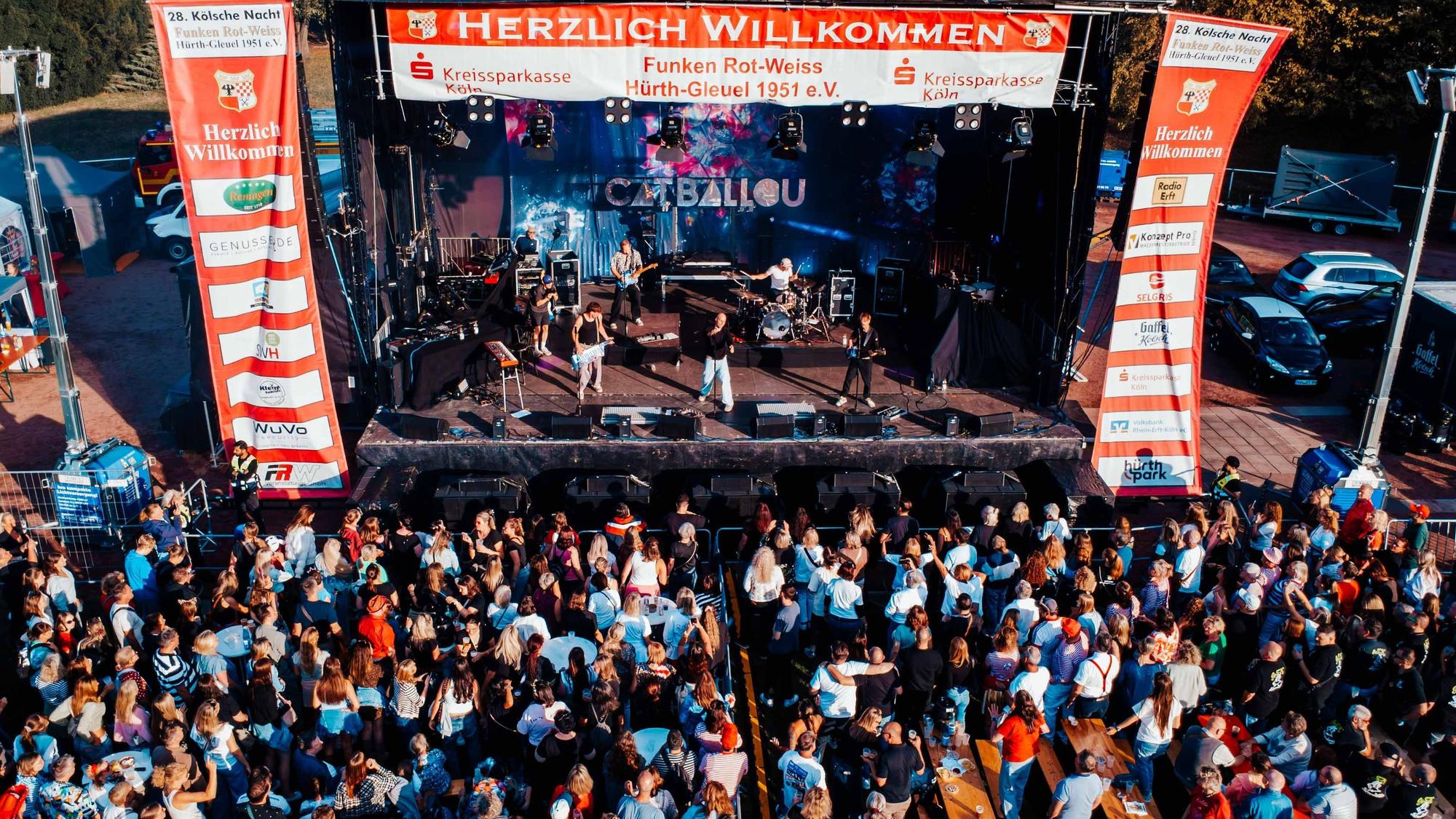 Cat Ballou auf der Bühne bei der „Kölschen Nacht“.