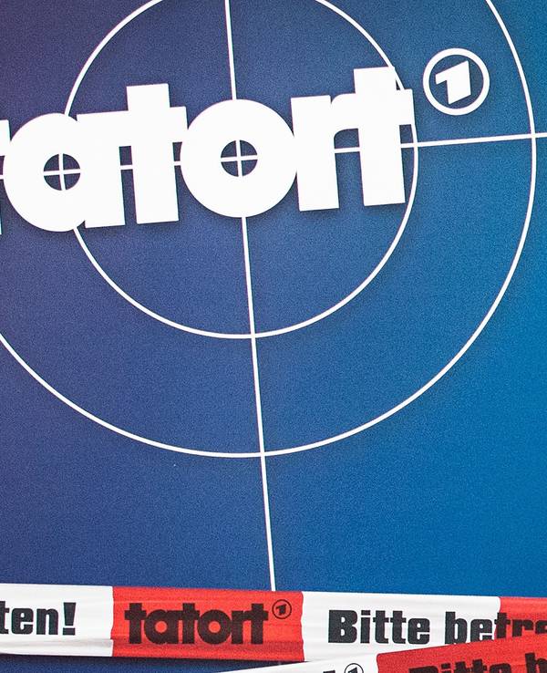 Das Logo des ARD-Kultkrimis „Tatort“ ist im Rundfunkhaus des Südwestrundfunks (SWR) zu sehen.