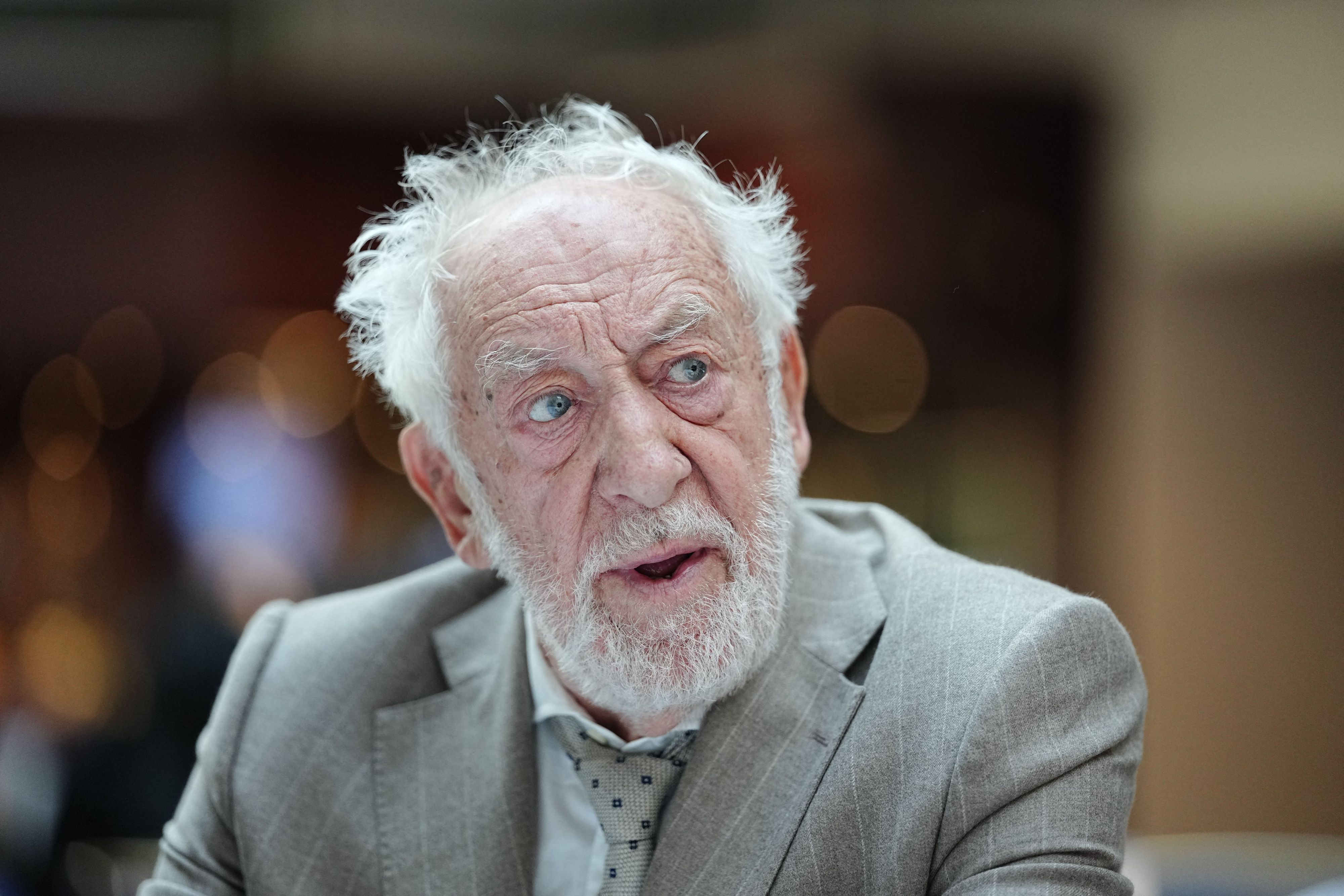 TV-Legende Dieter Hallervorden bei der Wahlparty der CDU in Magdeburg.