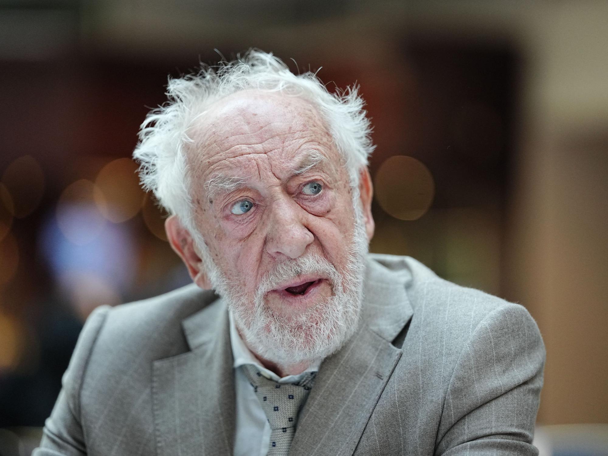 TV-Legende Dieter Hallervorden bei der Wahlparty der CDU in Magdeburg.
