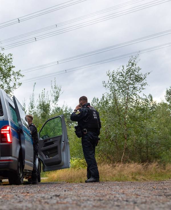 Polizeieinsatz in Sachsen