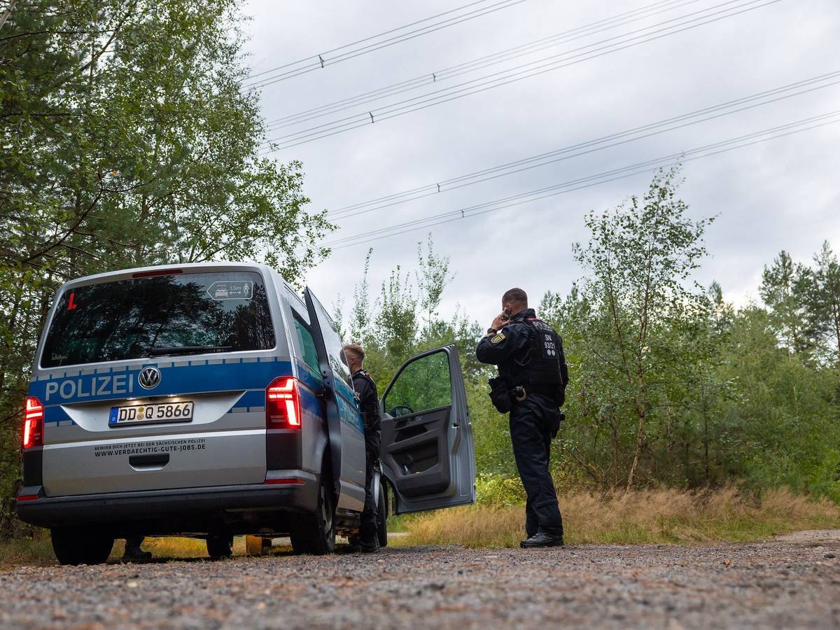 Polizeieinsatz in Sachsen