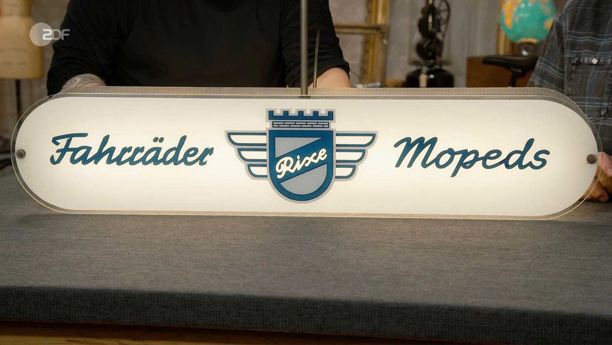 Das Schild wurde in den frühen 1960er-Jahren hergestellt. (Bild: ZDF)