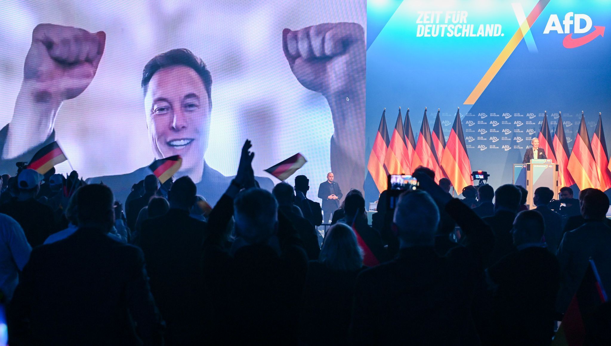Elon Musk im Wahlkampf der AfD