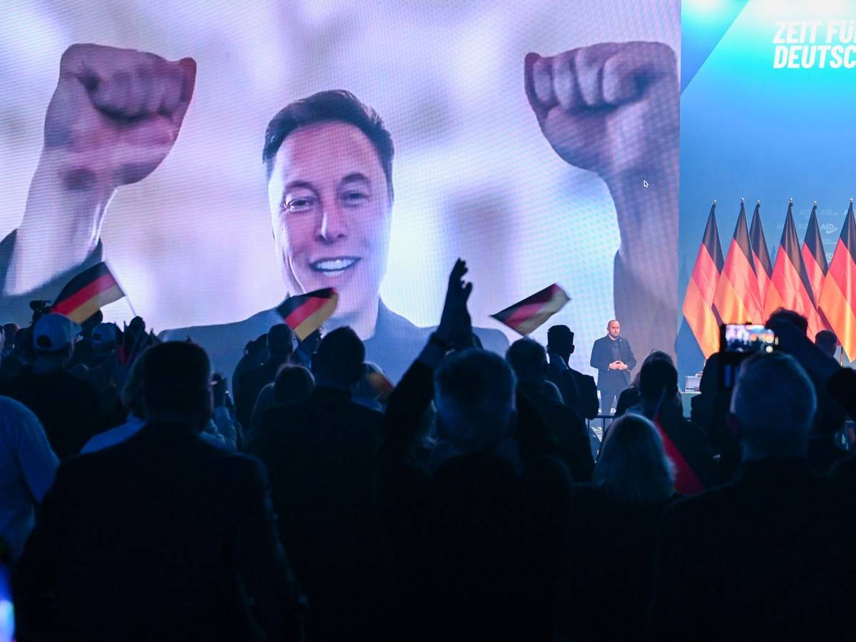 Elon Musk im Wahlkampf der AfD