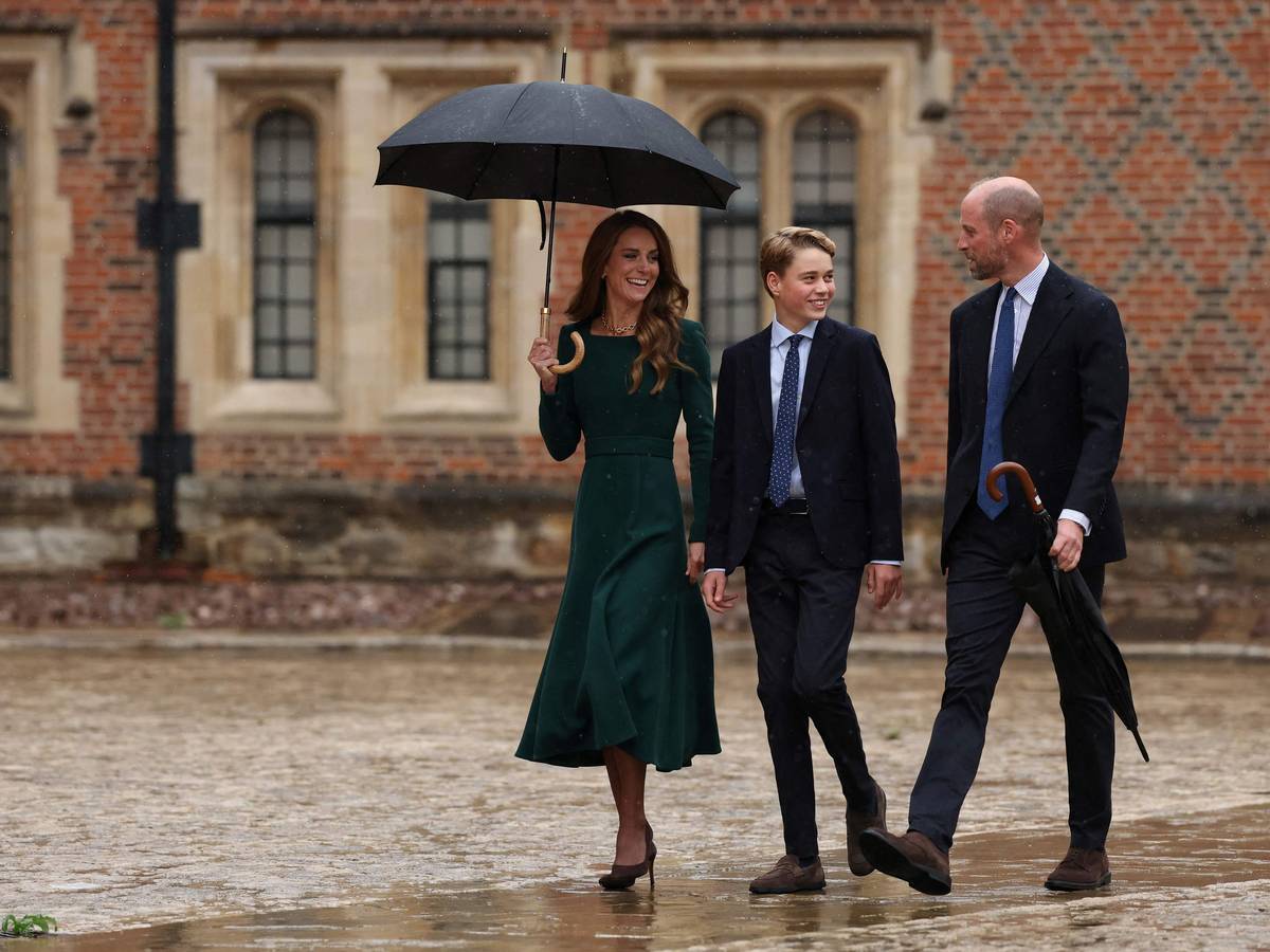 Prinzessin Kate und Prinz William begleiten Prinz George am ersten Schultag.
