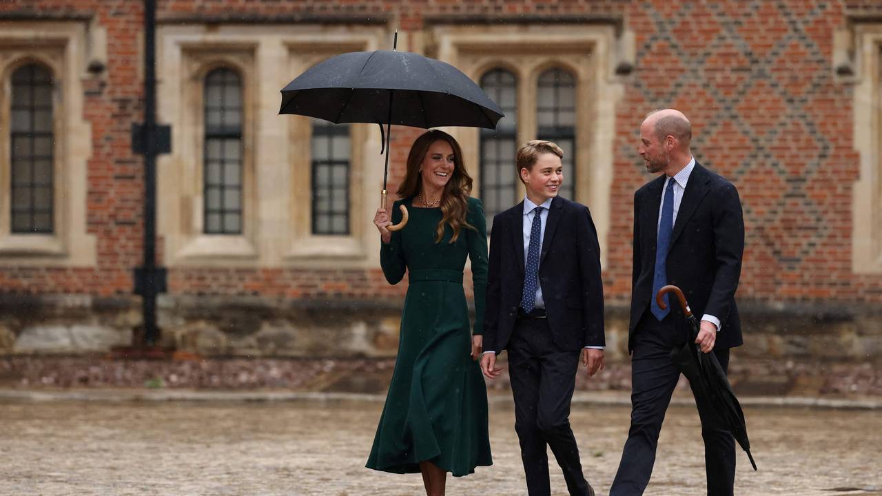 Prinzessin Kate und Prinz William begleiten Prinz George am ersten Schultag.