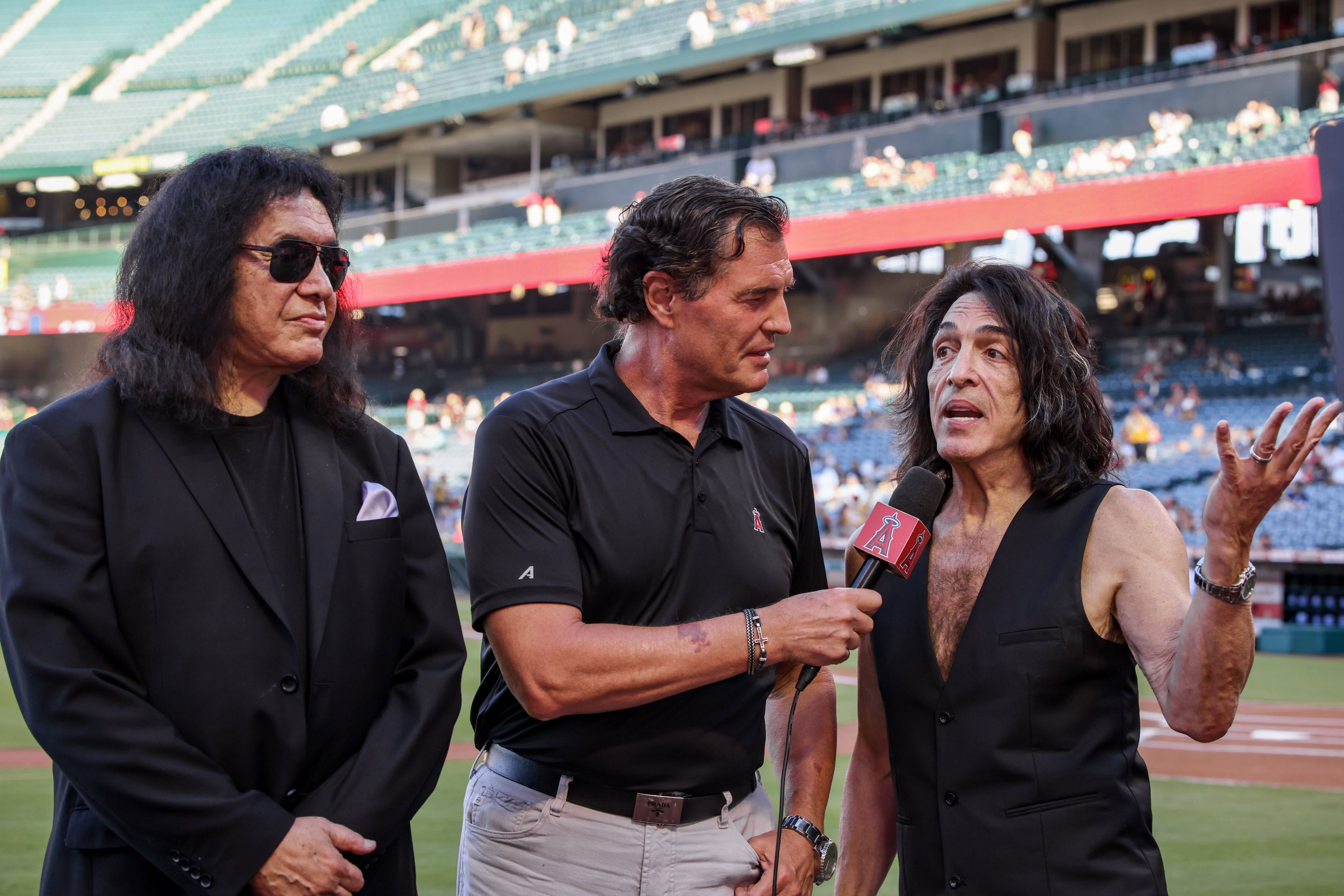 Gene Simmons und Paul Stanley vor wenigen Tagen bei einem Auftritt in Kalifornien.