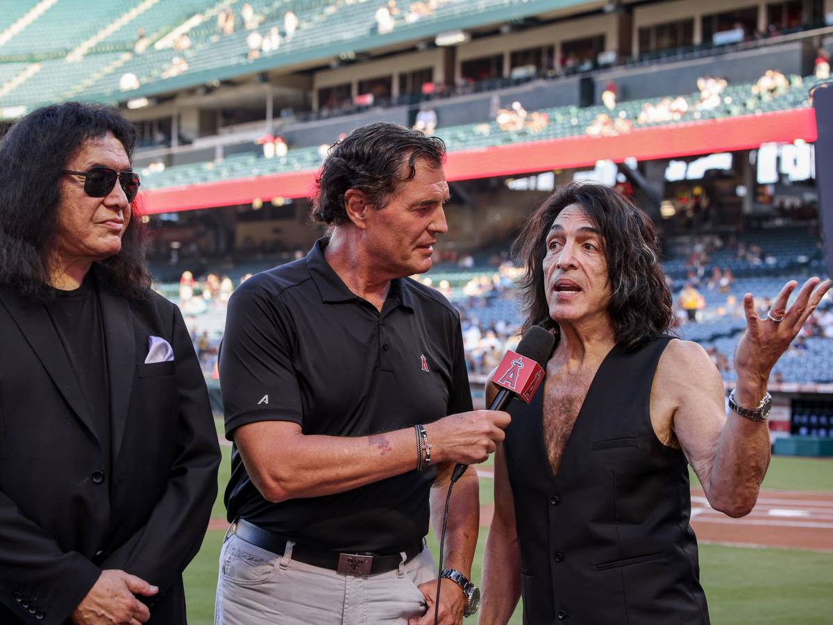 Gene Simmons und Paul Stanley vor wenigen Tagen bei einem Auftritt in Kalifornien.