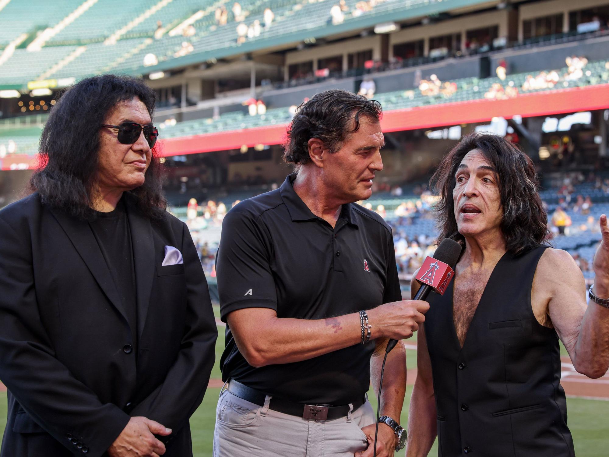 Gene Simmons und Paul Stanley vor wenigen Tagen bei einem Auftritt in Kalifornien.