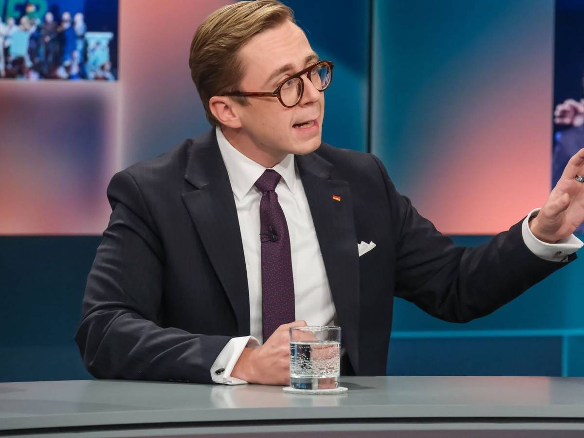 „Wenn Sie hier so große Töne spucken, dann können Sie doch mal zeigen, ob Sie was können. Da bin ich mal ganz gespannt. Ich kann nur sagen: Für das Land Sachsen-Anhalt wäre es eine Katastrophe, ins Chaos abzugleiten“, warnte Philipp Amthor, CDU. (Bild: WDR/Oliver Ziebe)